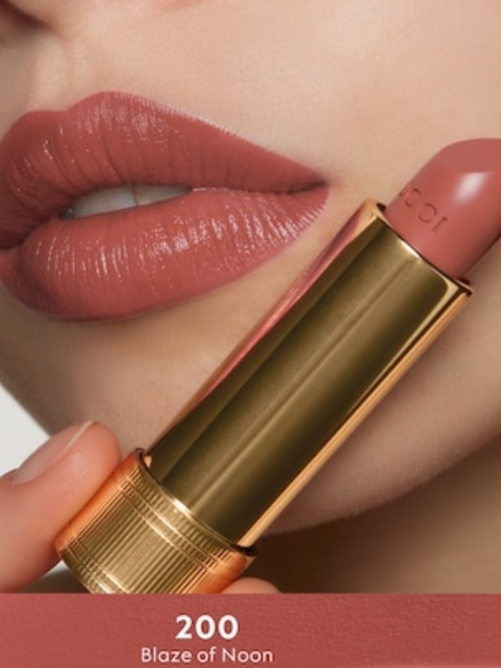 Gucci Luxury Satin Lipstick - 200 Blaze of Noon (Nude Rose)